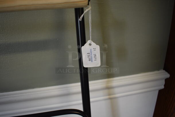 BRAND NEW! Metal and Wooden Blanket Rack. 19.5x3x63. (garden center) - Image 4 of 4