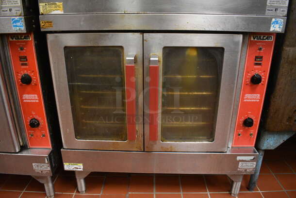 2 Vulcan Model VC6GD-9 ENERGY STAR Stainless Steel Commercial Natural Gas Powered Full Size Convection Ovens w/ View Through Doors, Metal Oven Racks and Thermostatic Controls. 40.5x37x70. 2 Times Your Bid! Unit Was In Working Condition When Restaurant Closed.  (kitchen) - Image 3 of 11