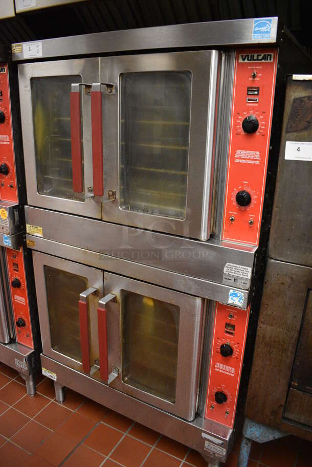 2 Vulcan Model VC6GD-9 ENERGY STAR Stainless Steel Commercial Natural Gas Powered Full Size Convection Ovens w/ View Through Doors, Metal Oven Racks and Thermostatic Controls. 40.5x37x70. 2 Times Your Bid! Unit Was In Working Condition When Restaurant Closed.  (kitchen) - Image 4 of 11