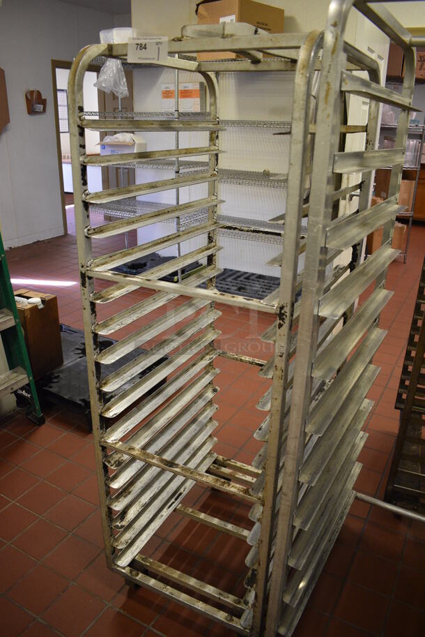 Metal Commercial Pan Transport Rack on Commercial Casters. 20.5x26x64. (bakery kitchen) - Image 3 of 4