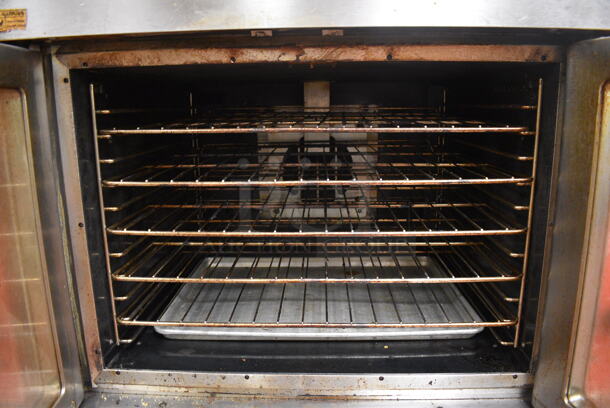 2 Vulcan Model VC6GD-9 ENERGY STAR Stainless Steel Commercial Natural Gas Powered Full Size Convection Ovens w/ View Through Doors, Metal Oven Racks and Thermostatic Controls. 40.5x37x70. 2 Times Your Bid! Unit Was In Working Condition When Restaurant Closed.  (kitchen) - Image 8 of 11