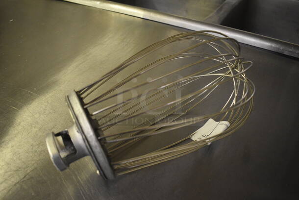 Metal Commercial Whisk Attachment for Hobart Mixer. Appears To Be 20 Quart. 7x7x12.5. (bakery kitchen) - Image 1 of 4