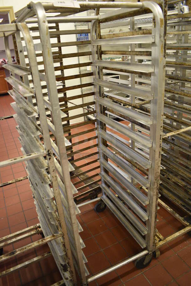 Metal Commercial Pan Transport Rack on Commercial Casters. 20.5x28x65. (bakery kitchen) - Image 2 of 4