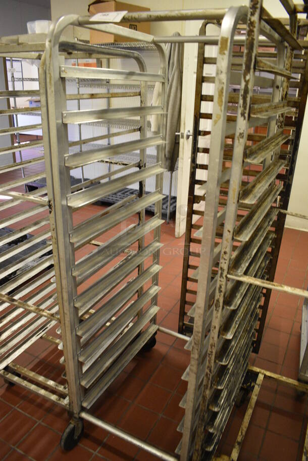 Metal Commercial Pan Transport Rack on Commercial Casters. 20.5x28x65. (bakery kitchen) - Image 3 of 4