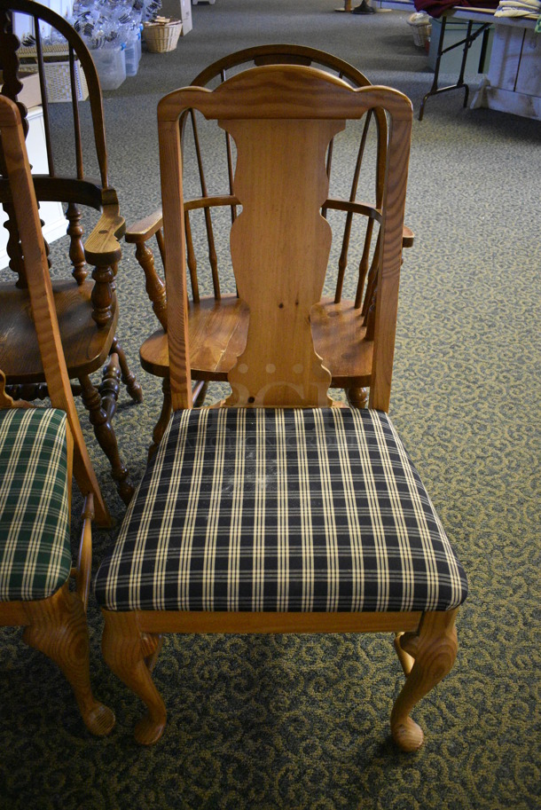 4 Various Wooden Chairs. Includes 20x19x40. 4 Times Your Bid! (yellow clothing store) - Image 3 of 4