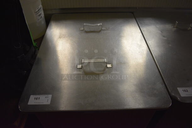 Stainless Steel Commercial Washing Bin w/ Lid on Commercial Casters. 27.5x36x36. (kitchen hallway) - Image 2 of 4