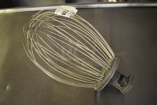 Metal Commercial Whisk Attachment for Hobart Mixer. Appears To Be 30 Quart. 8.5x8.5x15.5 (bakery kitchen)
