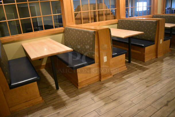 ALL ONE MONEY! Lot of Six Single Sided Booths. Does Not Include Tables. BUYER MUST REMOVE. 48x24x42. (employee breakroom) - Image 8 of 8
