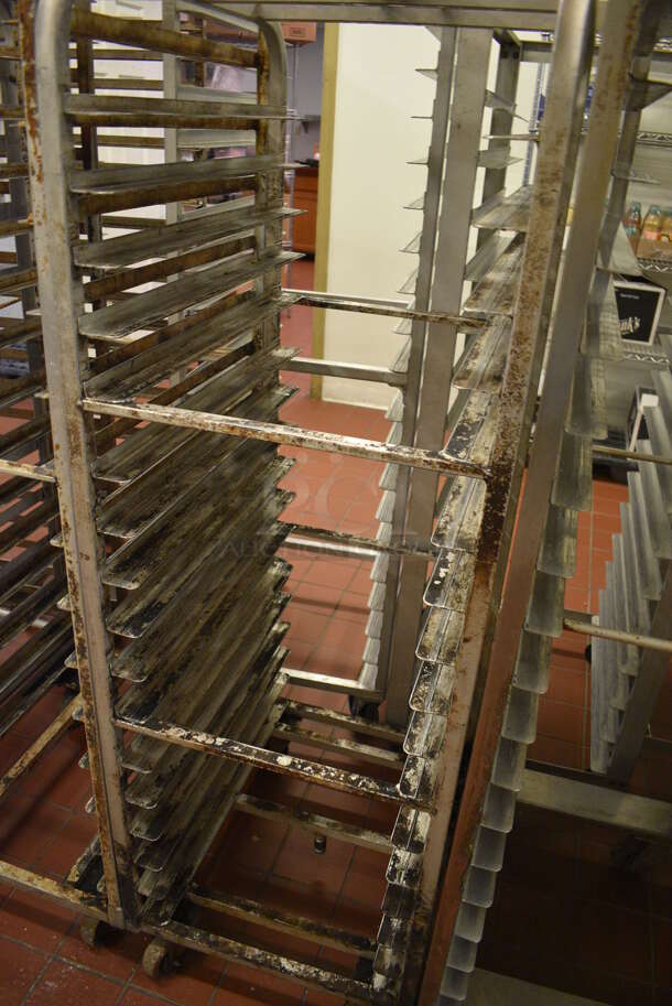 Metal Commercial Pan Transport Rack on Commercial Casters. 20.5x26x64. (bakery kitchen) - Image 3 of 4