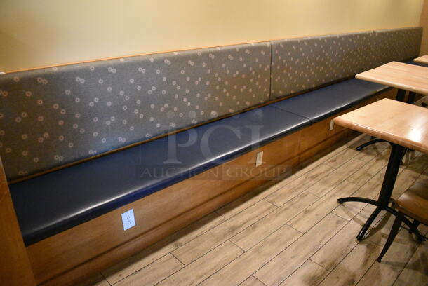 ALL ONE MONEY! Lot of Three Single Sided Booths. Does Not Include Tables. BUYER MUST REMOVE. 93x23x42. (employee breakroom) - Image 1 of 4