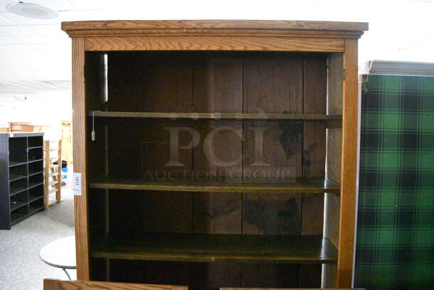 Wooden Hutch w/ Shelves. 52x27x90. (garden center) - Image 3 of 5