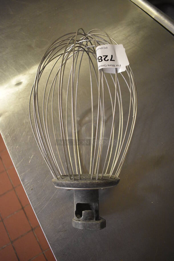 Metal Commercial Whisk Attachment for Hobart Mixer. Appears To Be 30 Quart. 8.5x8.5x15.5 (bakery kitchen) - Image 4 of 4