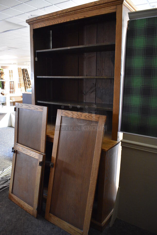 Wooden Hutch w/ Shelves. 52x27x90. (garden center) - Image 5 of 5