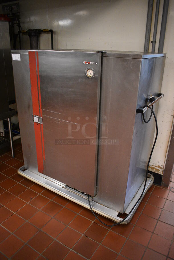 Carter Hoffmann Stainless Steel Commercial Electric Powered Warming Holding Cabinet on Commercial Casters. 125 Volts, 1 Phase. 50x31x53. Unit Was In Working Condition When Restaurant Closed. (kitchen) - Image 2 of 10