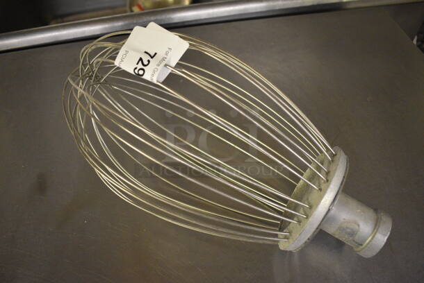 30C Metal Commercial 30 Quart Whisk Attachment for Hobart Mixer. 8.5x8.5x16. (bakery kitchen) - Image 1 of 4