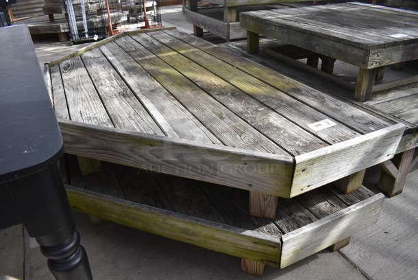 2 Wooden Stands. BUYER MUST REMOVE. 89x43.5x12. 2 Times Your Bid! (greenhouse) - Image 2 of 3
