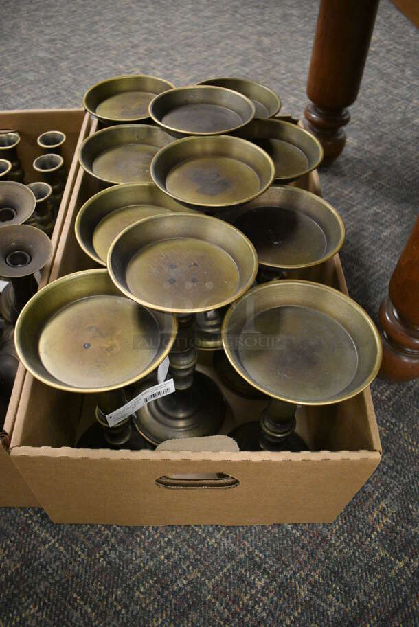 ALL ONE MONEY! Lot of 2 Boxes of Various Candle Stick Holders and Candle Holders! (garden center) - Image 4 of 5