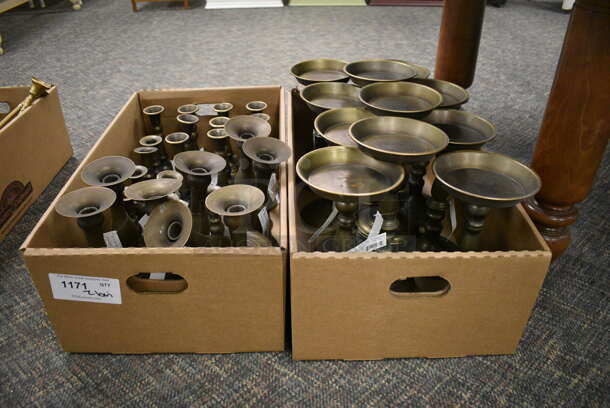ALL ONE MONEY! Lot of 2 Boxes of Various Candle Stick Holders and Candle Holders! (garden center) - Image 5 of 5