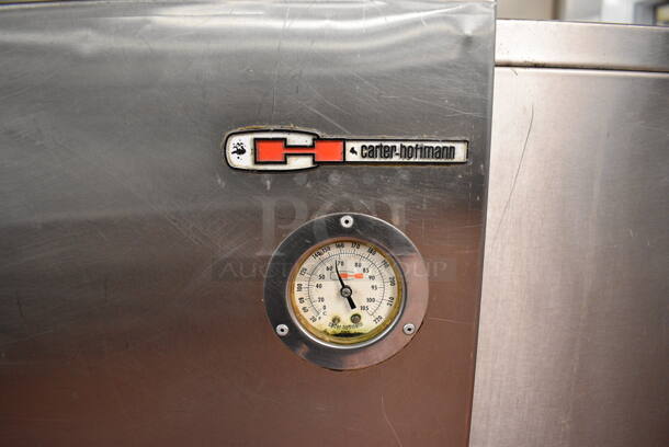 Carter Hoffmann Stainless Steel Commercial Electric Powered Warming Holding Cabinet on Commercial Casters. 125 Volts, 1 Phase. 50x31x53. Unit Was In Working Condition When Restaurant Closed. (kitchen) - Image 7 of 10