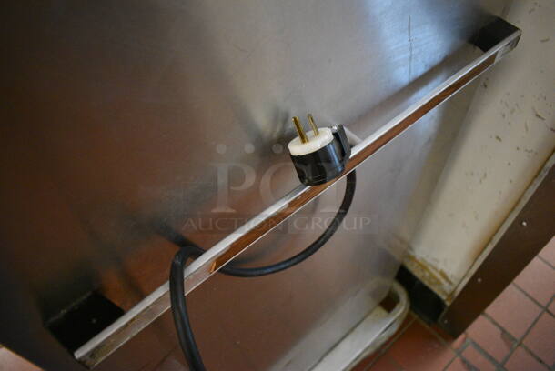 Carter Hoffmann Stainless Steel Commercial Electric Powered Warming Holding Cabinet on Commercial Casters. 125 Volts, 1 Phase. 50x31x53. Unit Was In Working Condition When Restaurant Closed. (kitchen) - Image 9 of 10