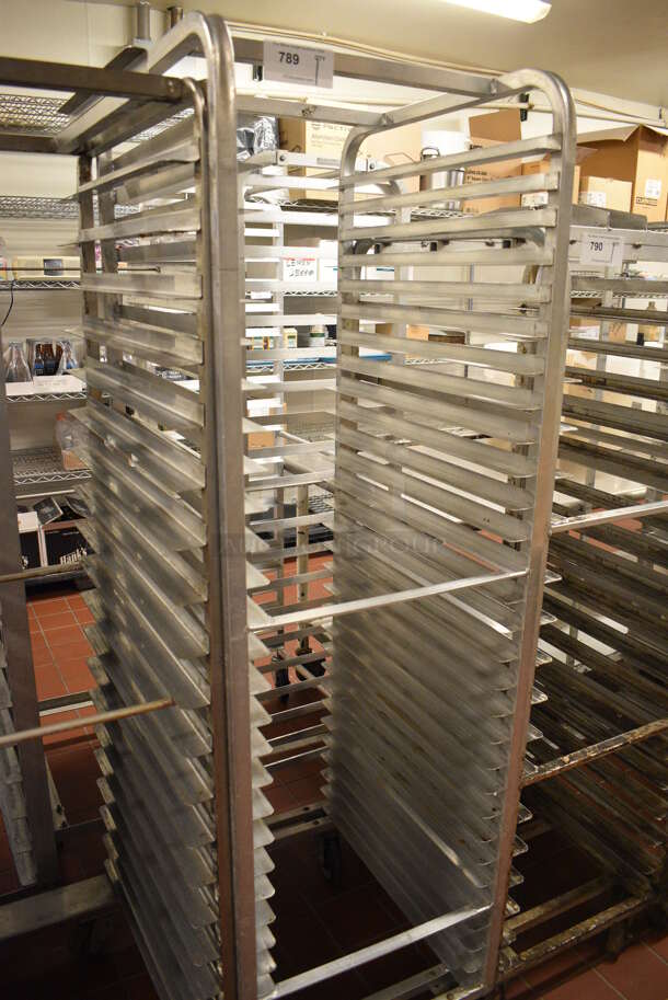 Metal Commercial Pan Transport Rack on Commercial Casters. 20.5x26x71. (bakery kitchen) - Image 2 of 4