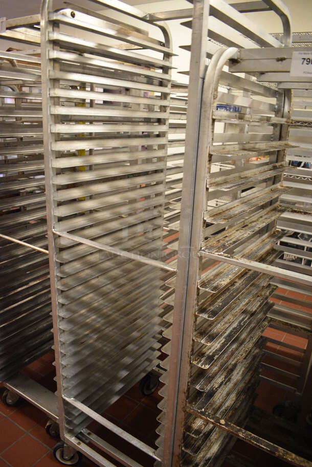 Metal Commercial Pan Transport Rack on Commercial Casters. 20.5x26x71. (bakery kitchen) - Image 3 of 4