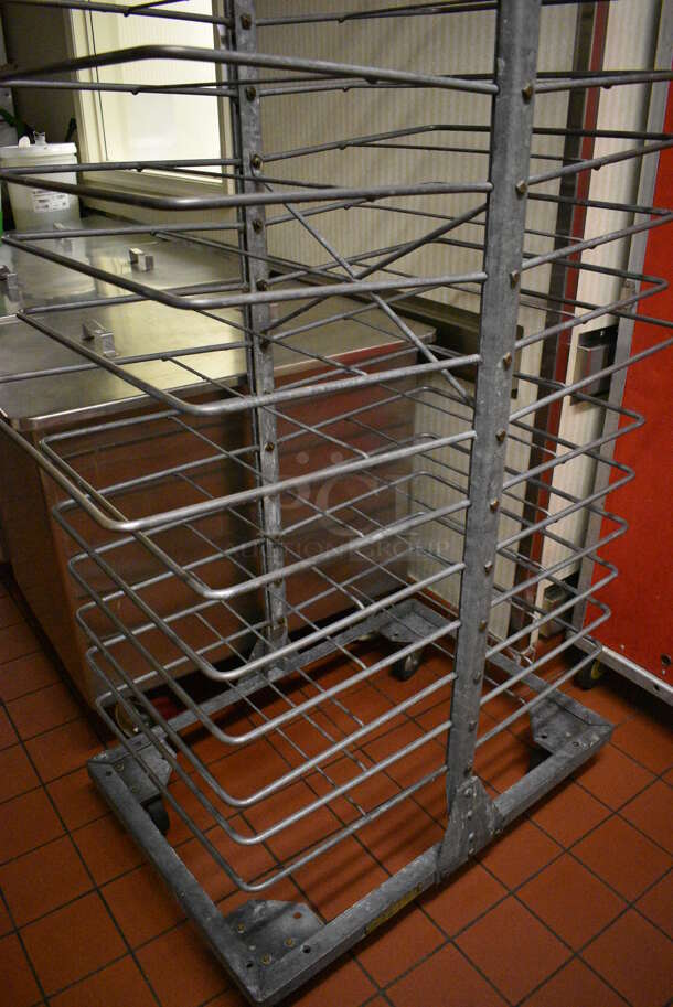 Metal Commercial Transport Rack on Commercial Casters. 25x41x71. (kitchen hallway) - Image 3 of 4