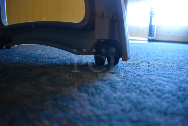 3 Rubbermaid Gray Poly High Chairs on Commercial Casters. 22x23x31. 3 Times Your Bid! (main dining room) - Image 5 of 6