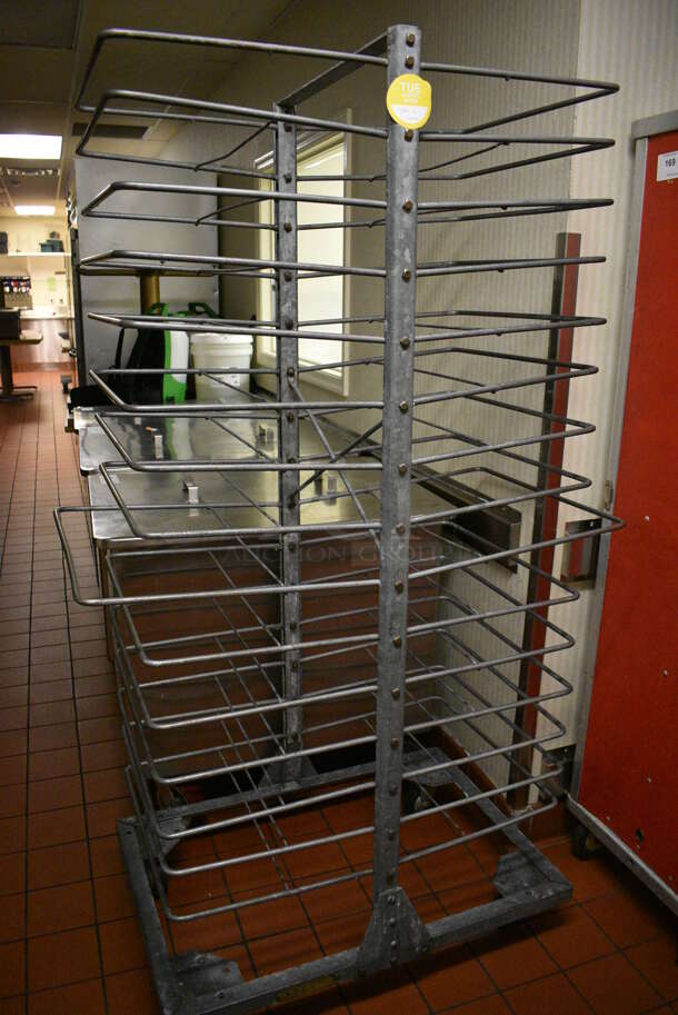 Metal Commercial Transport Rack on Commercial Casters. 25x41x71. (kitchen hallway) - Image 4 of 4