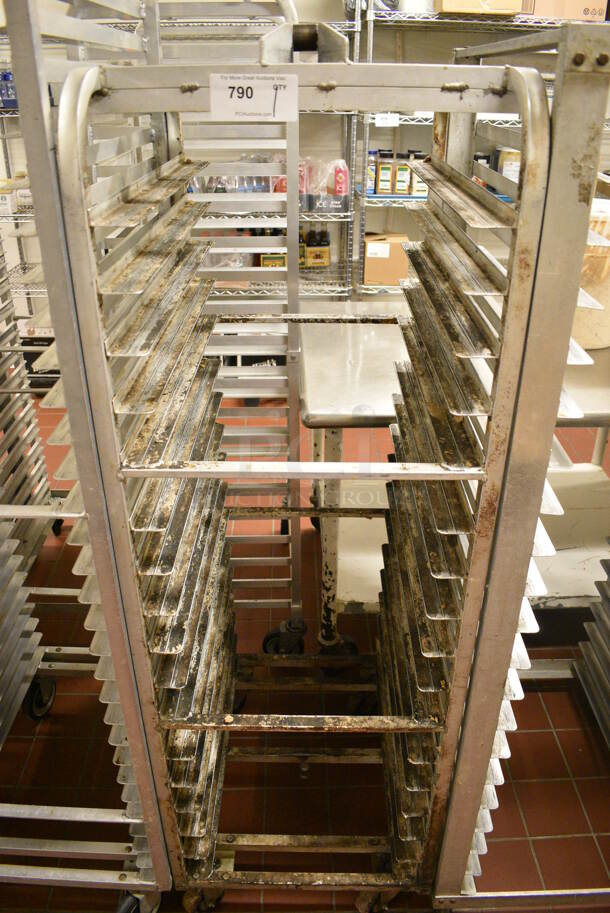 Metal Commercial Pan Transport Rack on Commercial Casters. 20.5x26x64. (bakery kitchen) - Image 1 of 4