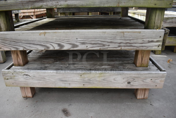 3 Wooden Stand. BUYER MUST REMOVE. 48x48x12. 3 Times Your Bid! (greenhouse) - Image 4 of 4