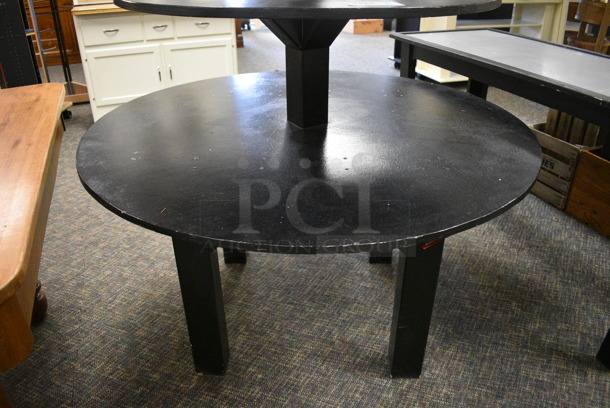 Black Wooden 3 Tier Display Rack. 48x48x70. (garden center) - Image 3 of 3
