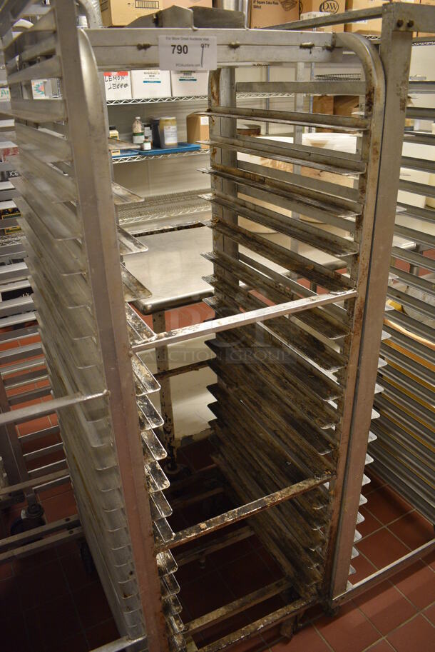 Metal Commercial Pan Transport Rack on Commercial Casters. 20.5x26x64. (bakery kitchen) - Image 2 of 4