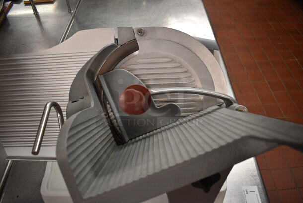 Berkel Model X13-PLUS Metal Commercial Countertop Meat Slicer. 120 Volts, 1 Phase. 28x27x26. Unit Was In Working Condition When Restaurant Closed. (kitchen) - Image 4 of 7