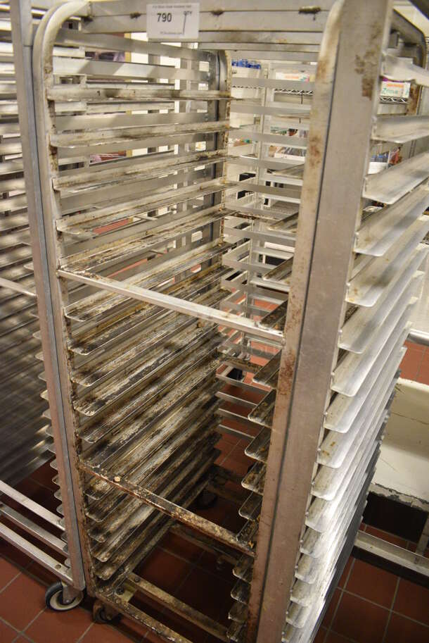 Metal Commercial Pan Transport Rack on Commercial Casters. 20.5x26x64. (bakery kitchen) - Image 3 of 4