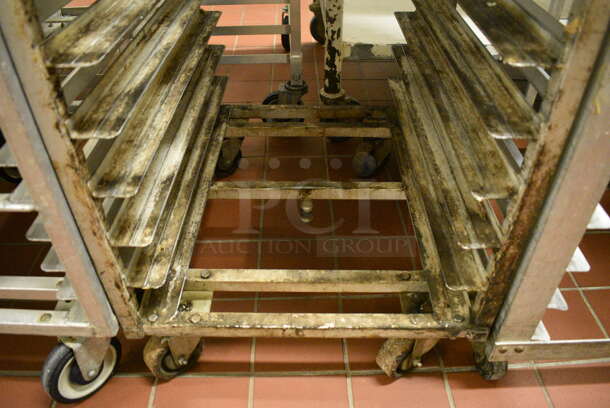 Metal Commercial Pan Transport Rack on Commercial Casters. 20.5x26x64. (bakery kitchen) - Image 4 of 4