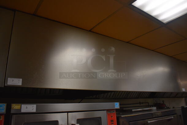 9.25' Stainless Steel Commercial Grease Hood w/ Filters. BUYER MUST REMOVE. 111x48x26. (kitchen) - Image 4 of 5