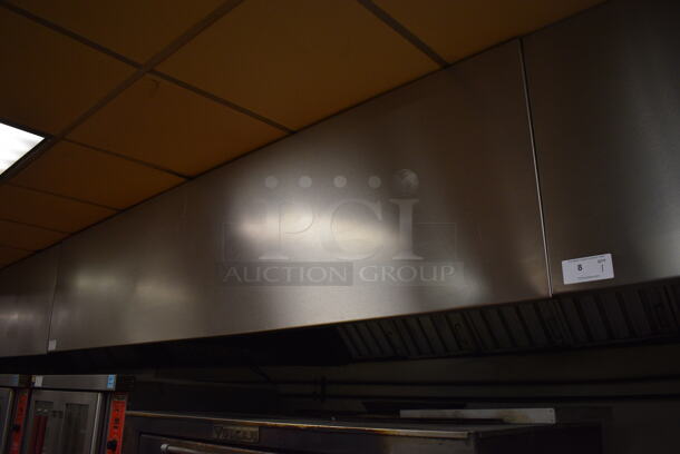 9.25' Stainless Steel Commercial Grease Hood w/ Filters. BUYER MUST REMOVE. 111x48x26. (kitchen) - Image 5 of 5