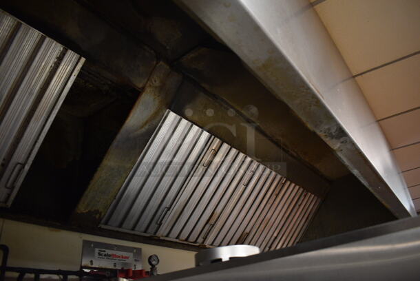 9.25' Stainless Steel Commercial Grease Hood w/ Filters. BUYER MUST REMOVE. 111x48x26. (kitchen) - Image 3 of 5