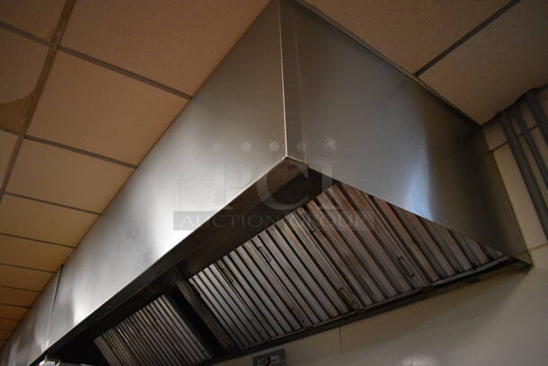 9.25' Stainless Steel Commercial Grease Hood w/ Filters. BUYER MUST REMOVE. 111x48x26. (kitchen) - Image 5 of 5