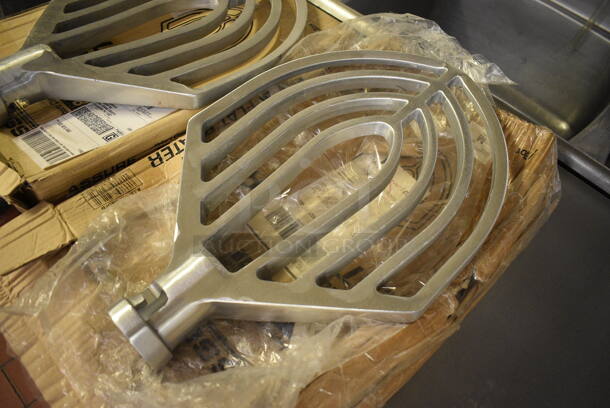 2 Hobart Classic Metal Commercial 80 Quart Flat Beater Paddle Attachment for Mixer. 14x3x21. 2 Times Your Bid! (bakery kitchen) - Image 2 of 6