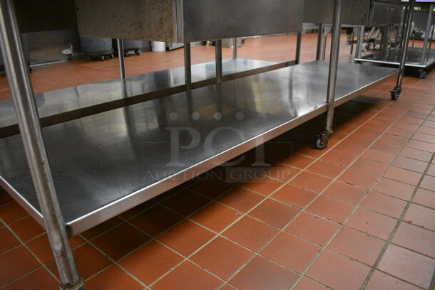 Stainless Steel Commercial Table w/ 2 Drawers and Under Shelf on Commercial Casters. 120x36x34. (kitchen) - Image 5 of 5
