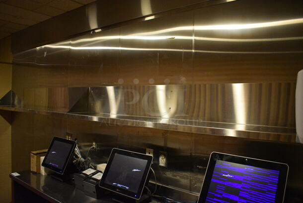 2 Stainless Steel Commercial Wall Mount Shelves. BUYER MUST REMOVE. 77x10x12. 2 Times Your Bid! (main dining room - POS Room) - Image 4 of 4