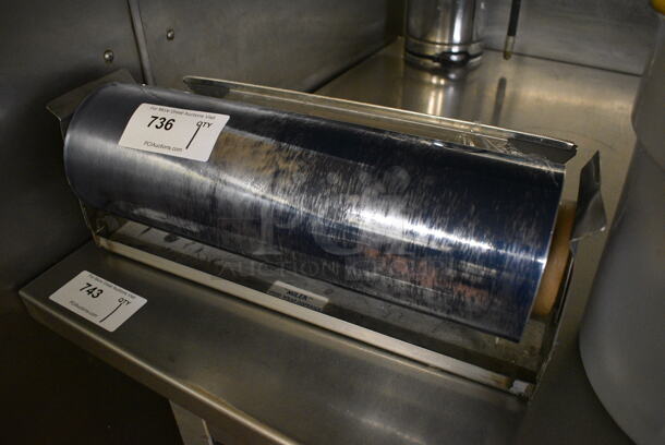 Plastic Wrap Roll on Metal Stand. 20x8x7.5. (bakery kitchen) - Image 1 of 3