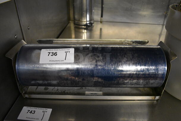 Plastic Wrap Roll on Metal Stand. 20x8x7.5. (bakery kitchen) - Image 2 of 3