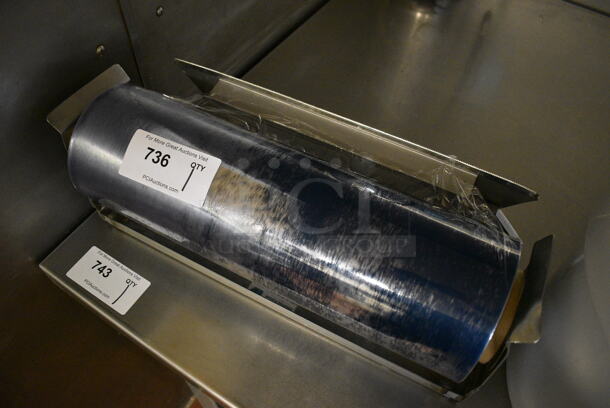 Plastic Wrap Roll on Metal Stand. 20x8x7.5. (bakery kitchen) - Image 3 of 3