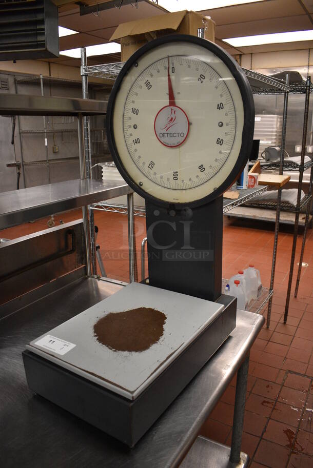 Detecto Metal Countertop 200 Pound Capacity Scale. 19.5x23x36. (kitchen) - Image 2 of 5