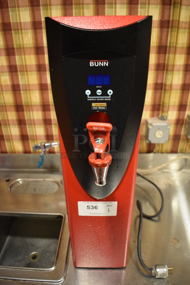 2014 Bunn Model H5E Metal Commercial Countertop Hot Water Heater and Dispenser. 208 Volts, 1 Phase. 7.5x17.5x28.5 Unit Was In Working Condition When Restaurant Closed. (main dining room - POS Room)