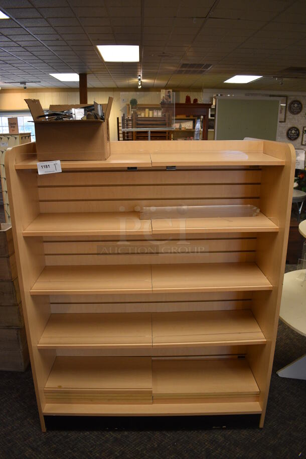 Wooden Shelving Unit. 48x31x61. (garden center)