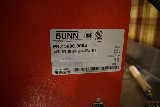 2014 Bunn Model H5E Metal Commercial Countertop Hot Water Heater and Dispenser. 208 Volts, 1 Phase. 7.5x17.5x28.5 Unit Was In Working Condition When Restaurant Closed. (main dining room - POS Room) - Image 4 of 5